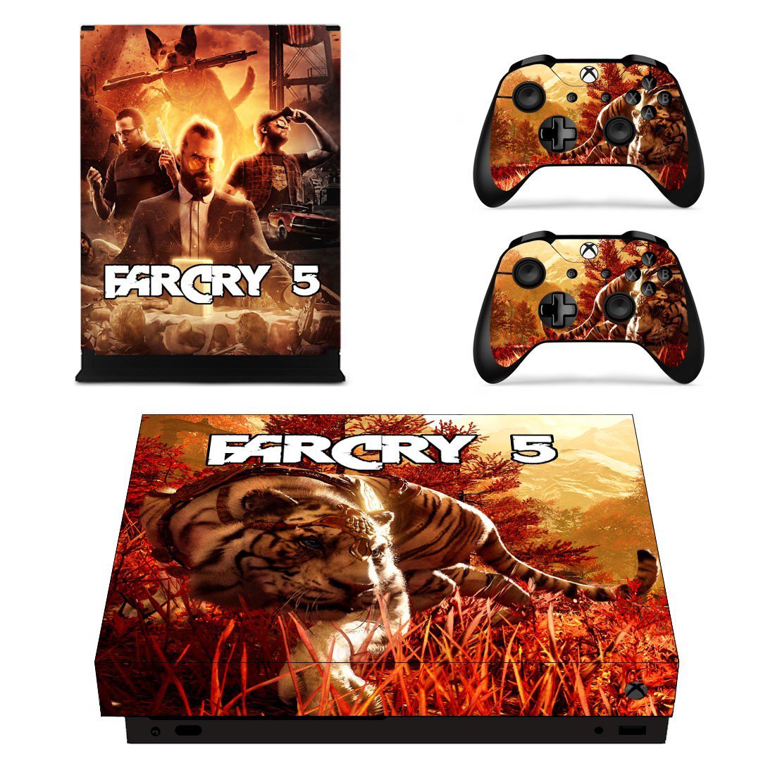 Far Cry 5 decal skin sticker for Xbox One X console and controllers