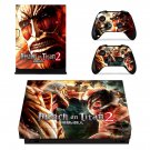 Attack on Titan 2 decal skin sticker for Xbox One X console and controllers