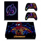 Black Panther decal skin sticker for Xbox One X console and controllers