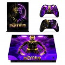 Black Panther decal skin sticker for Xbox One X console and controllers