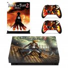 Attack on Titan 2 decal skin sticker for Xbox One X console and controllers