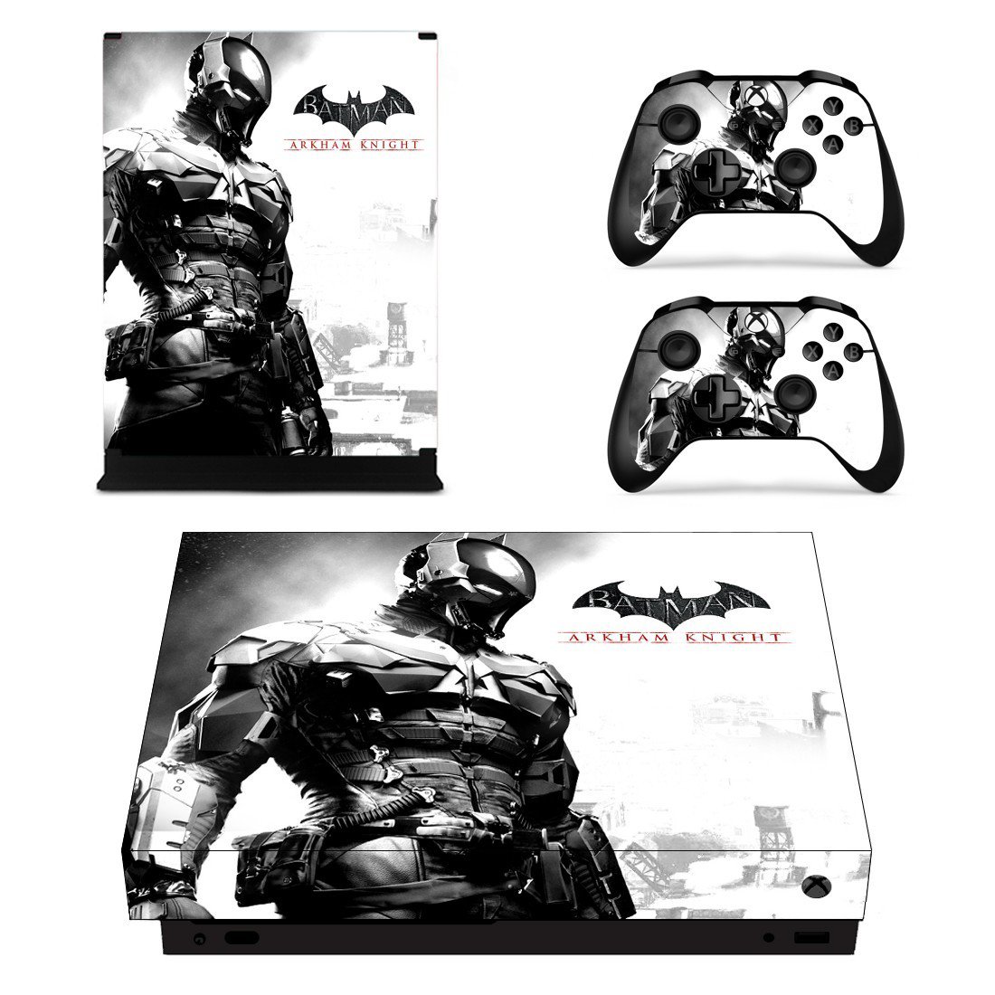 Batman Arkham Knight decal skin sticker for Xbox One X console and controllers