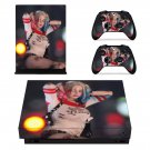 Harley Quinn decal skin sticker for Xbox One X console and controllers