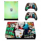 Harley Quinn decal skin sticker for Xbox One X console and controllers