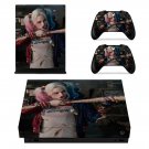 Harley Quinn decal skin sticker for Xbox One X console and controllers