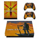 Dark Souls decal skin sticker for Xbox One X console and controllers
