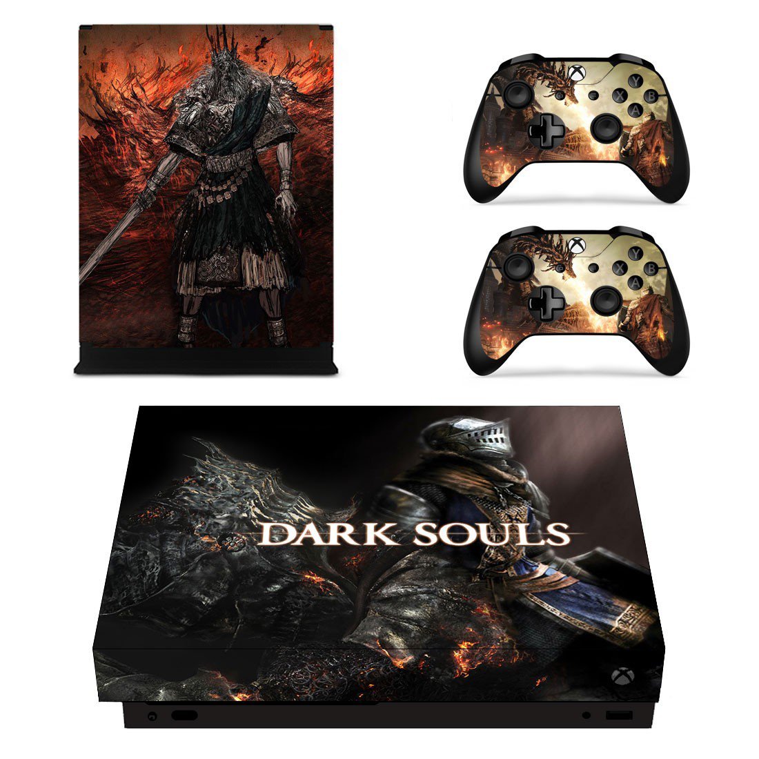 Dark Souls Decal Skin Sticker For Xbox One X Console And Controllers