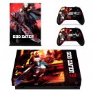 God Eater 3 decal skin sticker for Xbox One X console and controllers