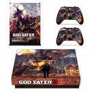 God Eater 3 decal skin sticker for Xbox One X console and controllers