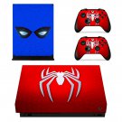 Spider Man decal skin sticker for Xbox One X console and controllers