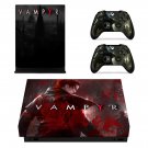 Vampyr decal skin sticker for Xbox One X console and controllers