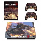 God Eater 3 decal skin sticker for Xbox One X console and controllers