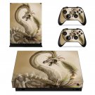 Quetzalcoatl Digital Art decal skin sticker for Xbox One X console and controllers