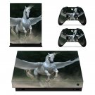 Pegasus horse  decal skin sticker for Xbox One X console and controllers