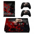 Vampyr decal skin sticker for Xbox One X console and controllers