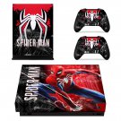 Spider Man decal skin sticker for Xbox One X console and controllers
