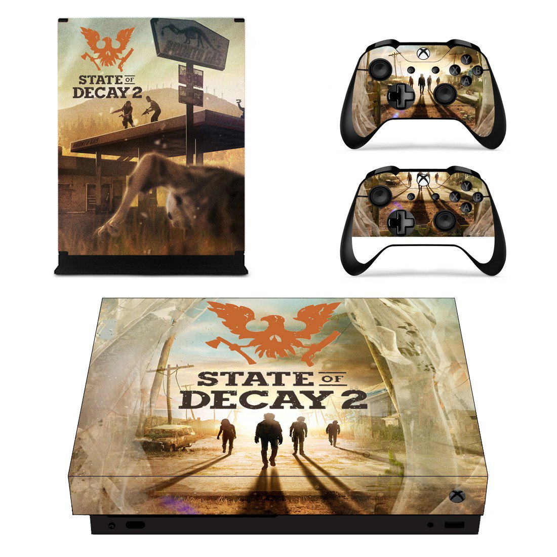 State of Decay 2 decal skin sticker for Xbox One X console and controllers