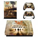 State of Decay 2 decal skin sticker for Xbox One X console and controllers