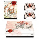 Okami Celestia decal skin sticker for Xbox One X console and controllers