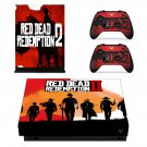 Red Dead Redemption 2 decal skin sticker for Xbox One X console and controllers