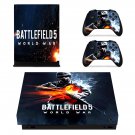 Battlefield 5 world war decal skin sticker for Xbox One X console and controllers