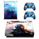Battlefield 5 decal skin sticker for Xbox One X console and controllers