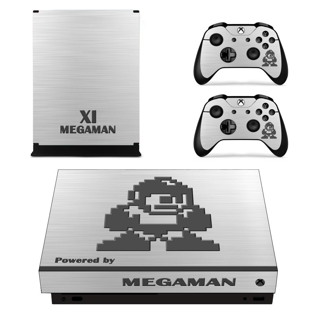 Mega Man 11 decal skin sticker for Xbox One X console and controllers