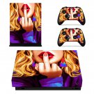 Sexy Lady decal skin sticker for Xbox One X console and controllers