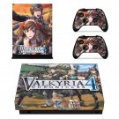 Valkyria Chronicles 4 decal skin sticker for Xbox One X console and controllers