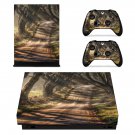 Dark Hedges decal skin sticker for Xbox One X console and controllers