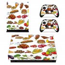 Fast food decal skin sticker for Xbox One X console and controllers