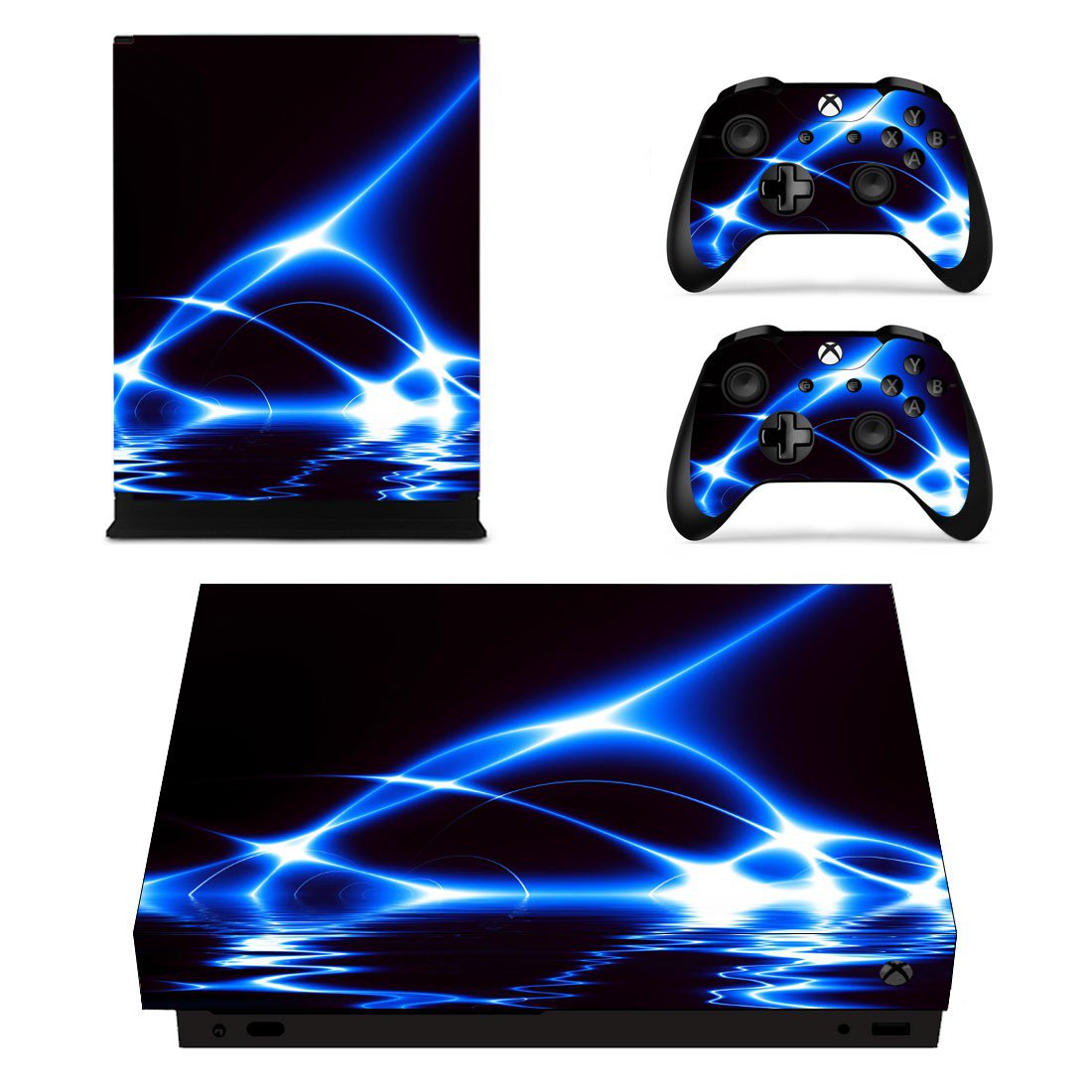 Abstract wallpaper decal skin sticker for Xbox One X console and controllers