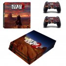 Red Dead Redemption 2 decal skin sticker for PS4 Pro console and controllers
