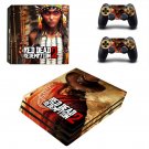Red Dead Redemption 2 decal skin sticker for PS4 Pro console and controllers