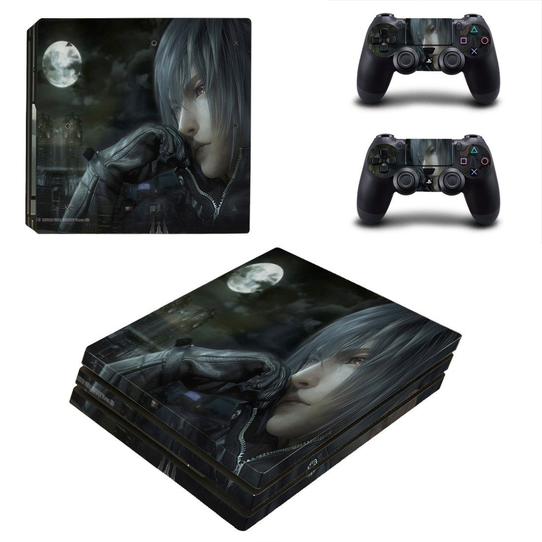 Final Fantasy 15 decal skin sticker for PS4 Pro console and controllers