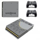 God of War 4 decal skin sticker for PS4 Pro console and controllers