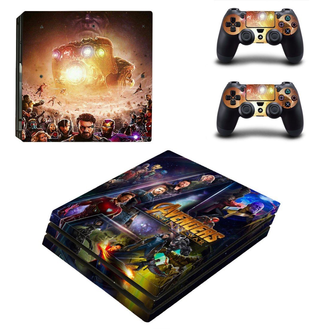 Avengers infinity war decal skin sticker for PS4 Pro console and controllers