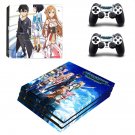 Sword Art Online decal skin sticker for PS4 Pro console and controllers