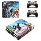 Sword Art Online decal skin sticker for PS4 Pro console and controllers