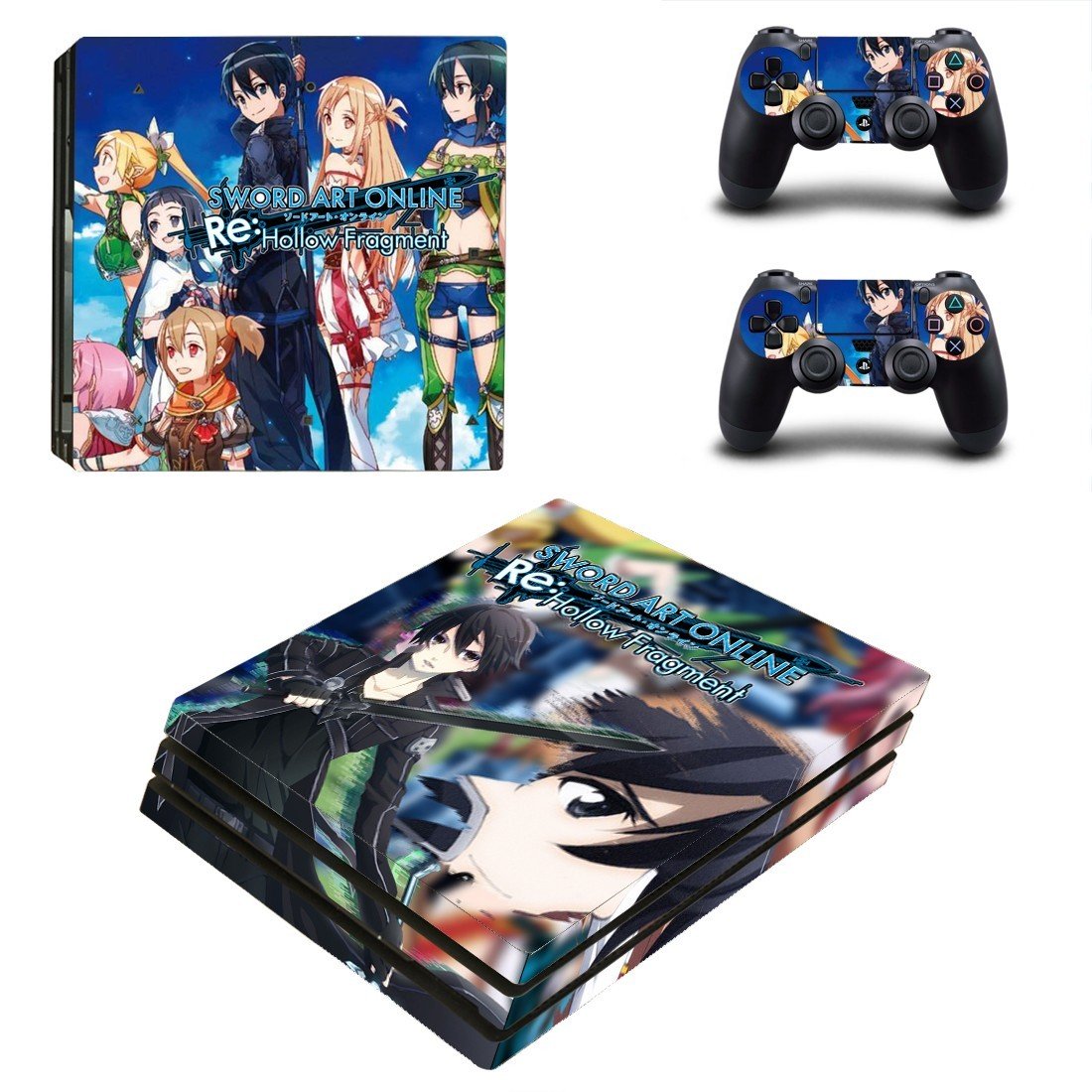 Sword Art Online decal skin sticker for PS4 Pro console and controllers