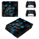 Black 3D decal skin sticker for PS4 Pro console and controllers