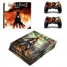Attack on Titan 2 decal skin sticker for PS4 Pro console and controllers