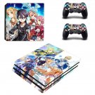 Sword Art Online decal skin sticker for PS4 Pro console and controllers