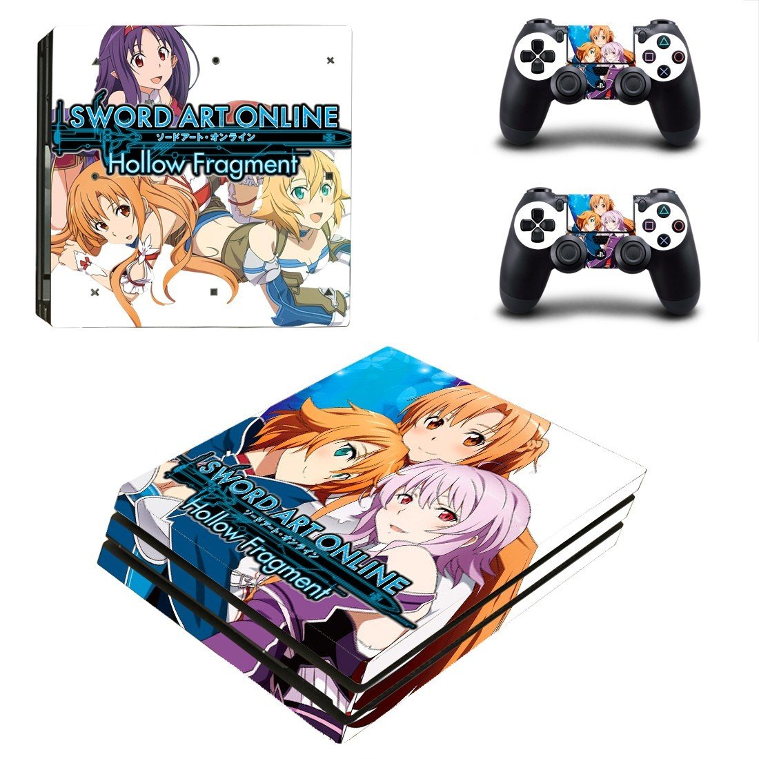 Sword Art Online decal skin sticker for PS4 Pro console and controllers