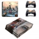 God of War 4 decal skin sticker for PS4 Pro console and controllers
