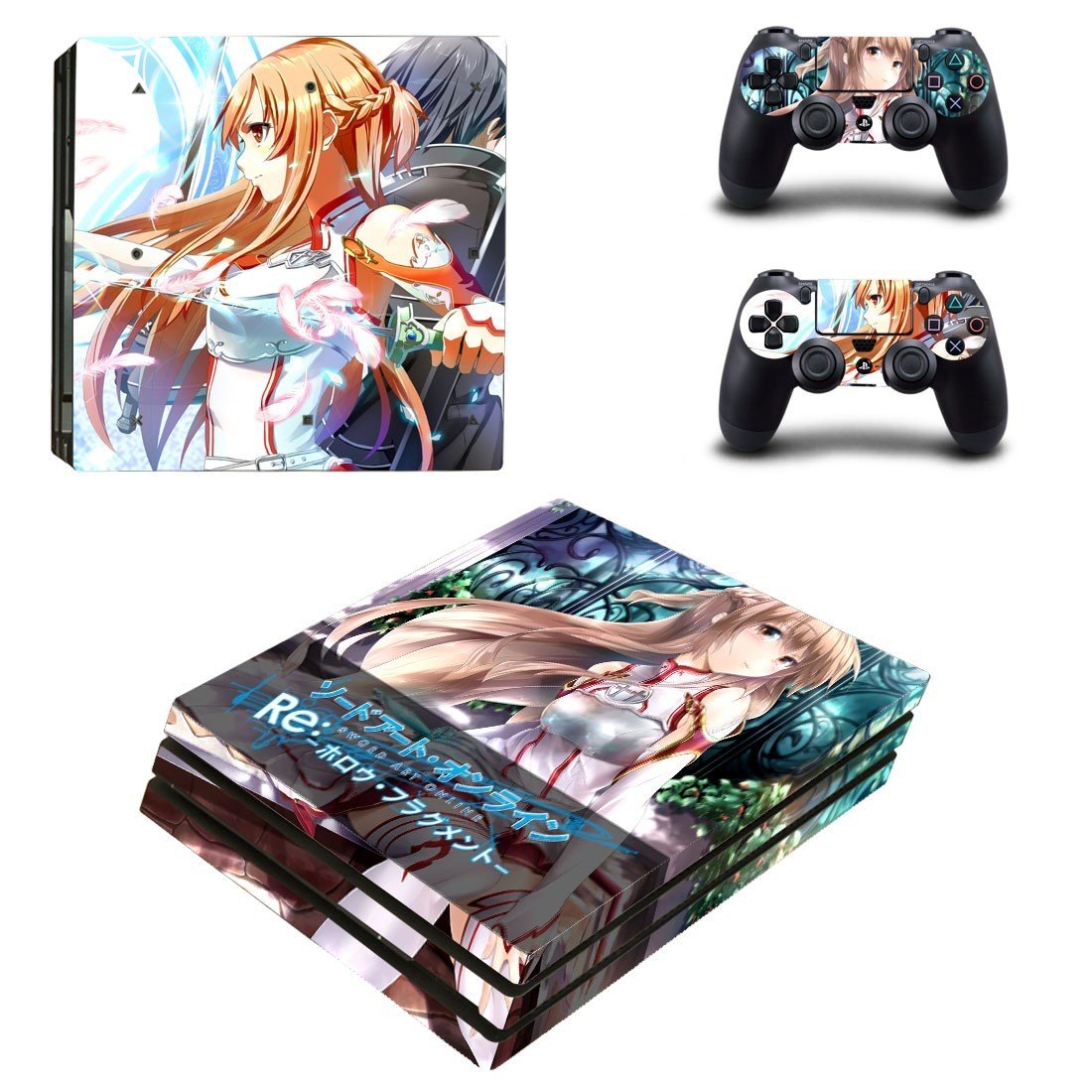 Sword Art Online decal skin sticker for PS4 Pro console and controllers