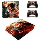 Attack on Titan 2 decal skin sticker for PS4 Pro console and controllers