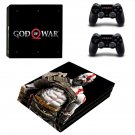 God of War 4 decal skin sticker for PS4 Pro console and controllers