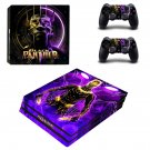 Black Panther decal skin sticker for PS4 Pro console and controllers