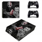 God of War 4 decal skin sticker for PS4 Pro console and controllers